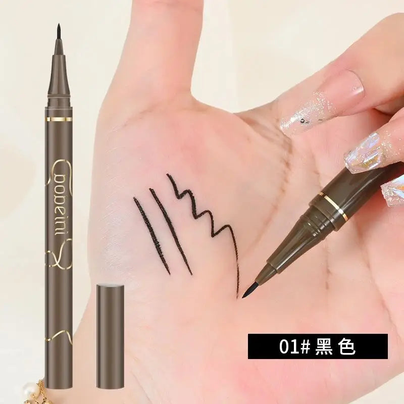 4 Colors Waterproof Eyeliner  0.05mm Long-lasting Eyeliner Pen Smooth Durable Slim Quick-drying Slender Eyelashes Eyeliner Pen