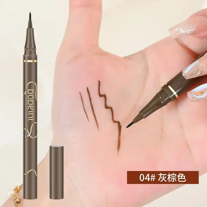 4 Colors Waterproof Eyeliner  0.05mm Long-lasting Eyeliner Pen Smooth Durable Slim Quick-drying Slender Eyelashes Eyeliner Pen