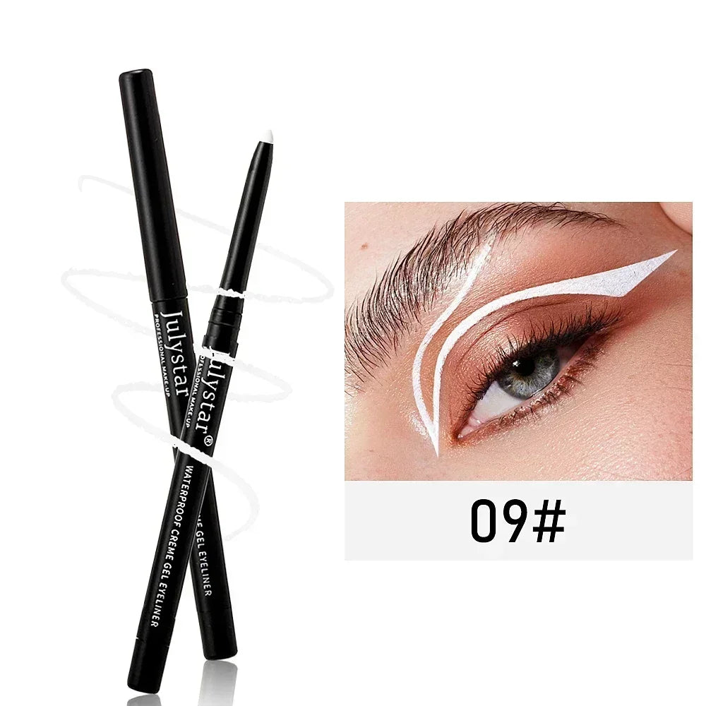 3Pcs Waterproof & Sweat-Proof Black Eyeliner Pencil Combined Lasting Smudge-Proof Bold Eye Makeup Easy Glide Formula for Perfe