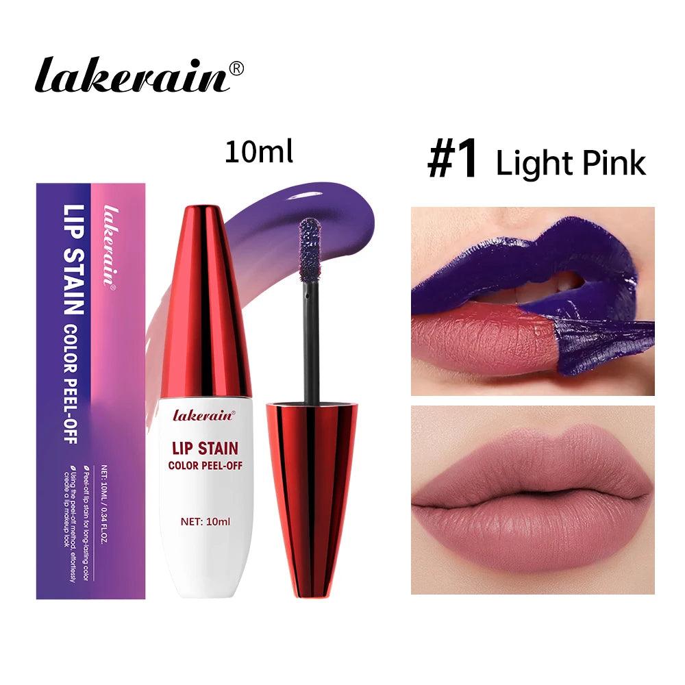 3 Colors Lip Stain Color Peel-Off Stick Set Long-lasting Waterproof Pink Liquid Lip Gloss No Fading And Non-stick Cup Lip Gloss - Urbanew