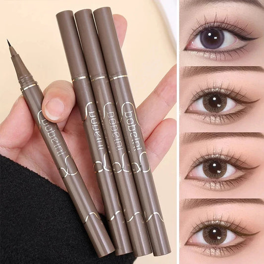 4 Colors Waterproof Eyeliner  0.05mm Long-lasting Eyeliner Pen Smooth Durable Slim Quick-drying Slender Eyelashes Eyeliner Pen