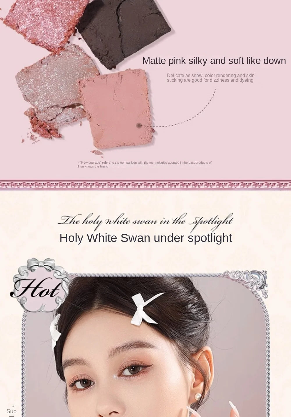 Paleta de Sombras Flower Knows Swan Ballet: Um Espetáculo de Cores para Seus Olhos