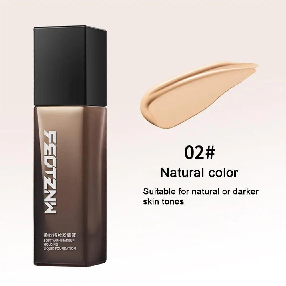 Feotznw Soft Yarn Makeup Foundation Liquid Skin Care Female Concealer Wrinkles Lasting Mask Foundation G3B3 - Urbanew