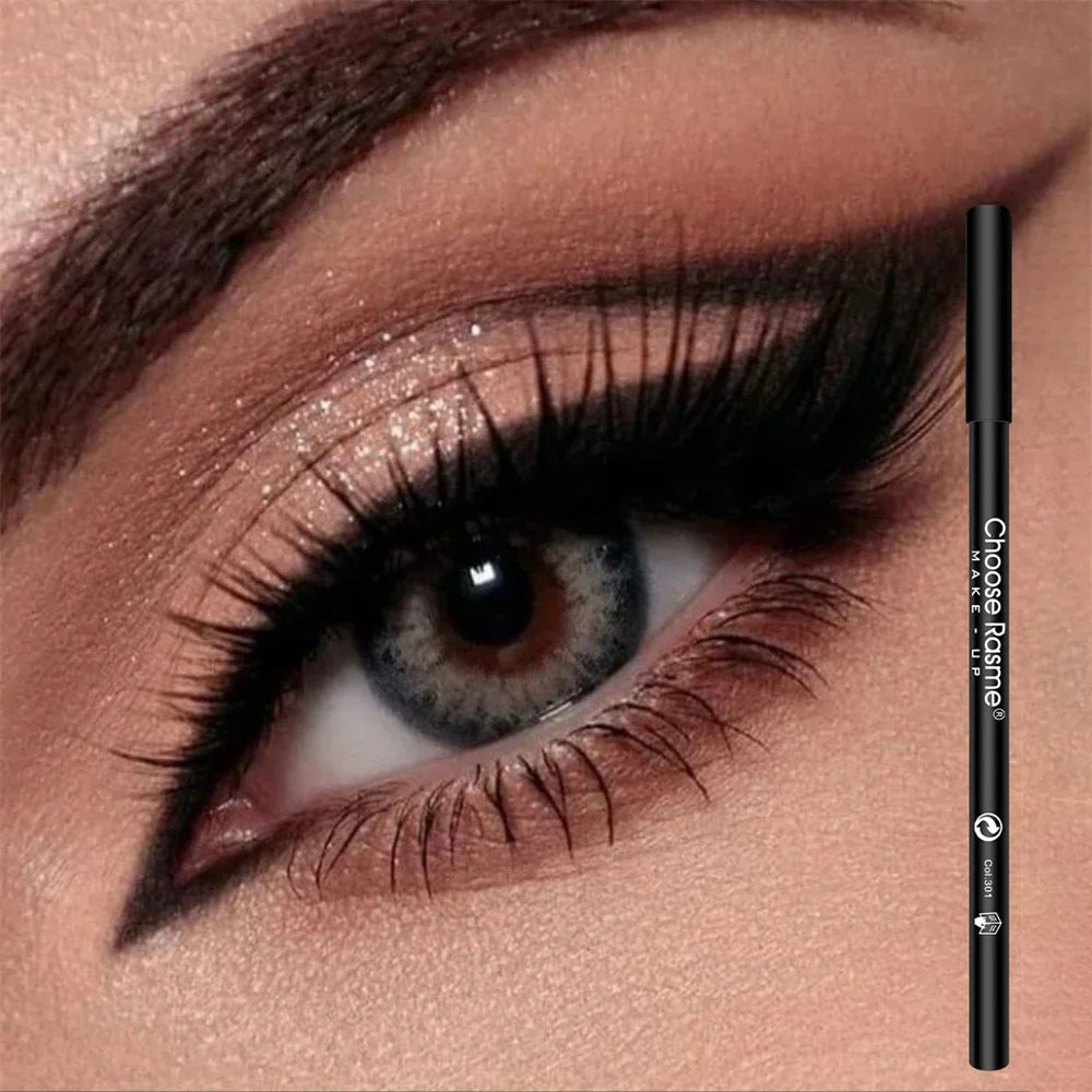 3pcs Waterproof Black Eyeliner Pencils-Smudge-Proof Long-Lasting &Beginner-Friendly Wooden Eyebrow Liner Pen Makeup Combined