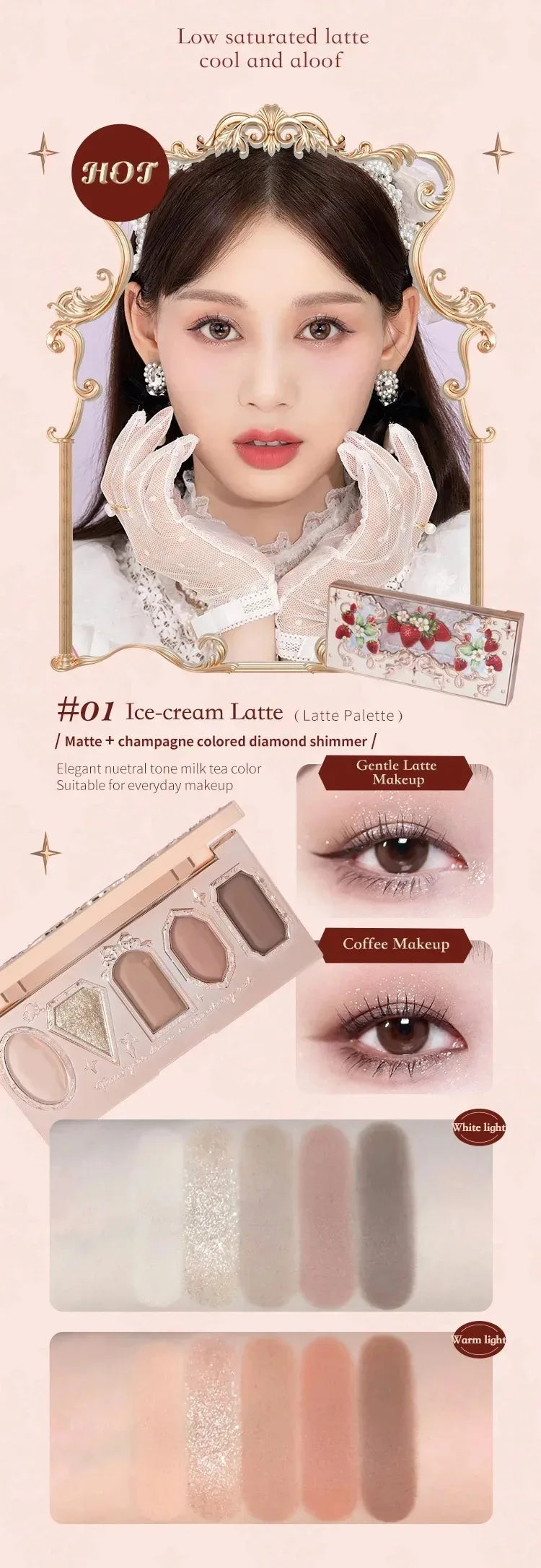 Paleta de Sombras Flower Knows Swan Ballet: Um Espetáculo de Cores para Seus Olhos