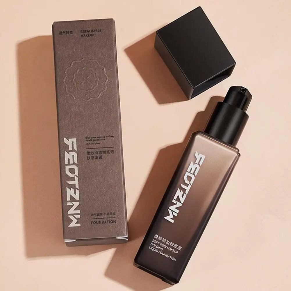 Feotznw Soft Yarn Makeup Foundation Liquid Skin Care Female Concealer Wrinkles Lasting Mask Foundation G3B3 - Urbanew