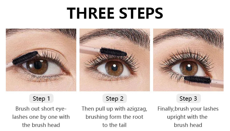 Pudaier Full Fling 24-Hour Waterproof Black Mascara Defining Make Up Non-smudge Eyelash Primer Lashes Long Thick Curly Makeup