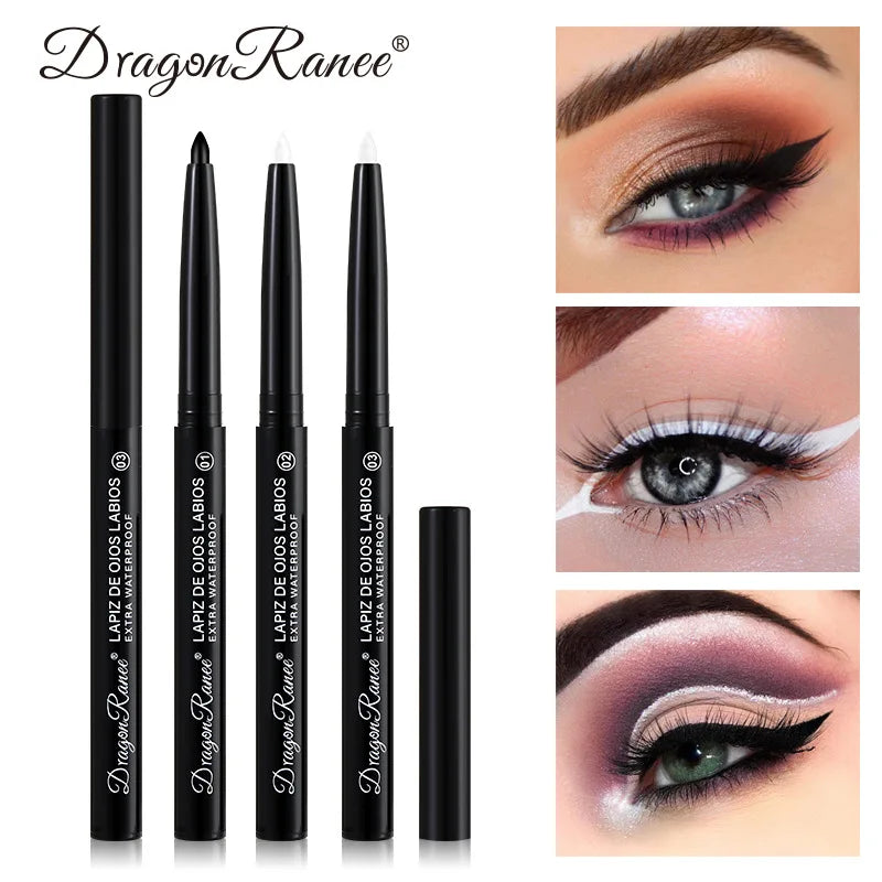 Matte/Pearlescent Eyeliner Gel Pencil Smooth Waterproof White Black Eye Liner Lying Silkworm Pen Cream Makeup for Eyes