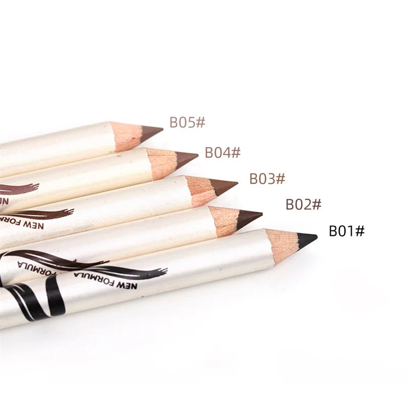 1pcs Waterproof Cosmetic Eye Brow Pencil Five Color Natural Eyebrows Color Mixing Lasting Durable Ecological Eyebrow Pencils