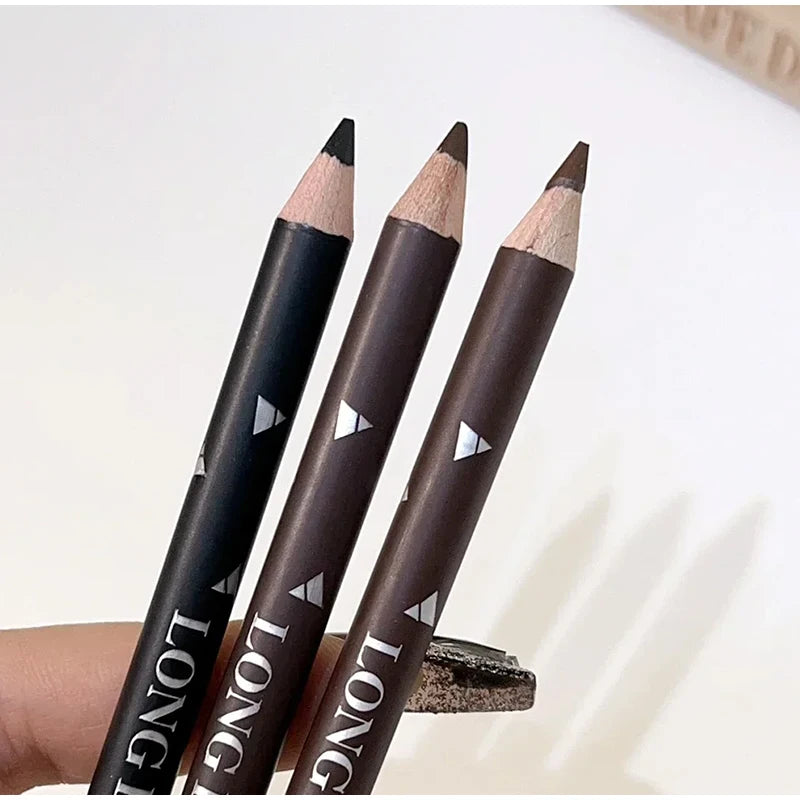 Eyeliner Eyebrow Pencil 2 In 1 Waterproof Non-smudge Quality Professional Makeup Long Lasting Natural Eyeliner Moderate Hardness