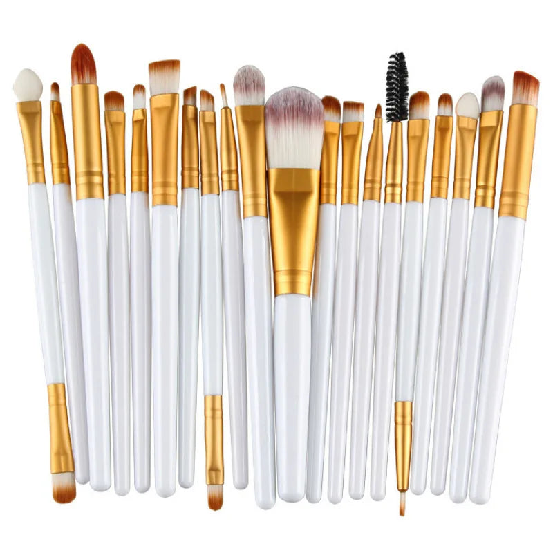 Professional Makeup Brush Set - Soft Synthetic Bristles & Flawless Application - 20-Pieces