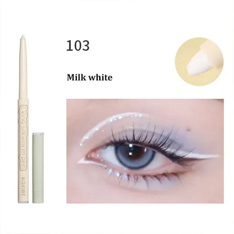 Waterproof Eyeliner Gel Pencil Red Brown White Ultra-slim Soft Easy Wear High Pigment Lip Liner Professional Lasting Eyes Makeup