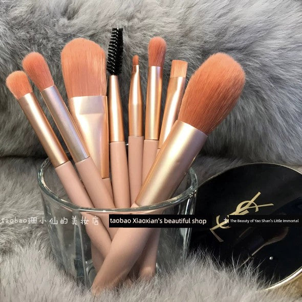 Beginner Portable Short Super Soft Makeup Brush Suit