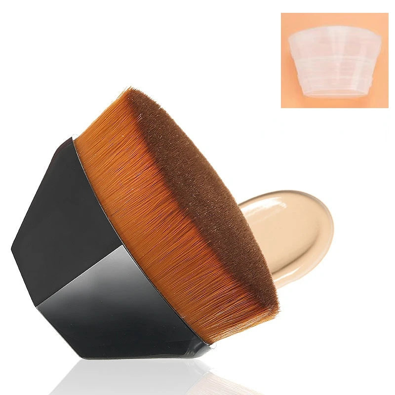 Flawless Finish Foundation Brush - Hexagonal Design for Effortless Blending