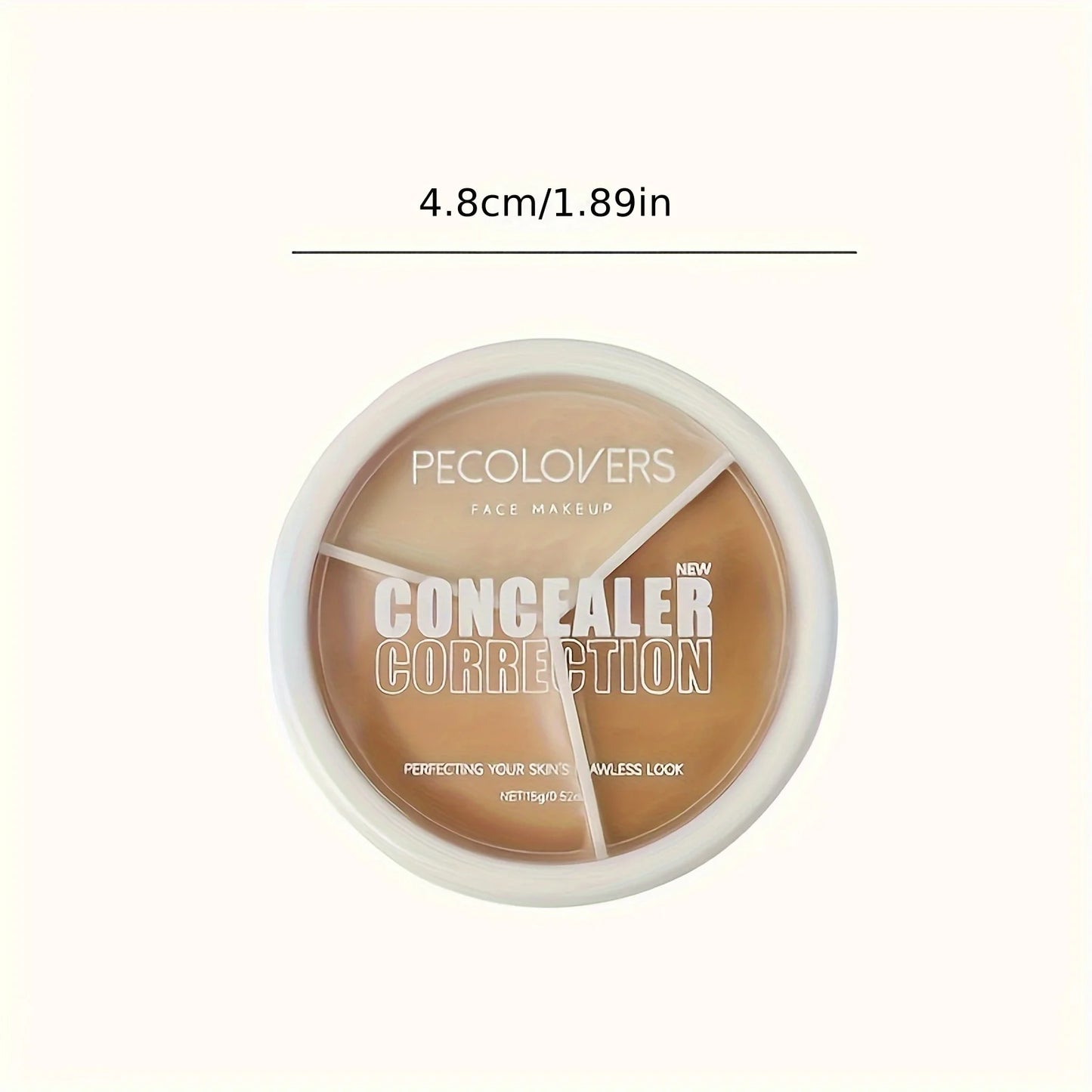 1pc Concealer Palette Cream Waterproof Long Lasting Cover Spots Acne Marks Dark Circles Moisturizing Foundation Face Makeup