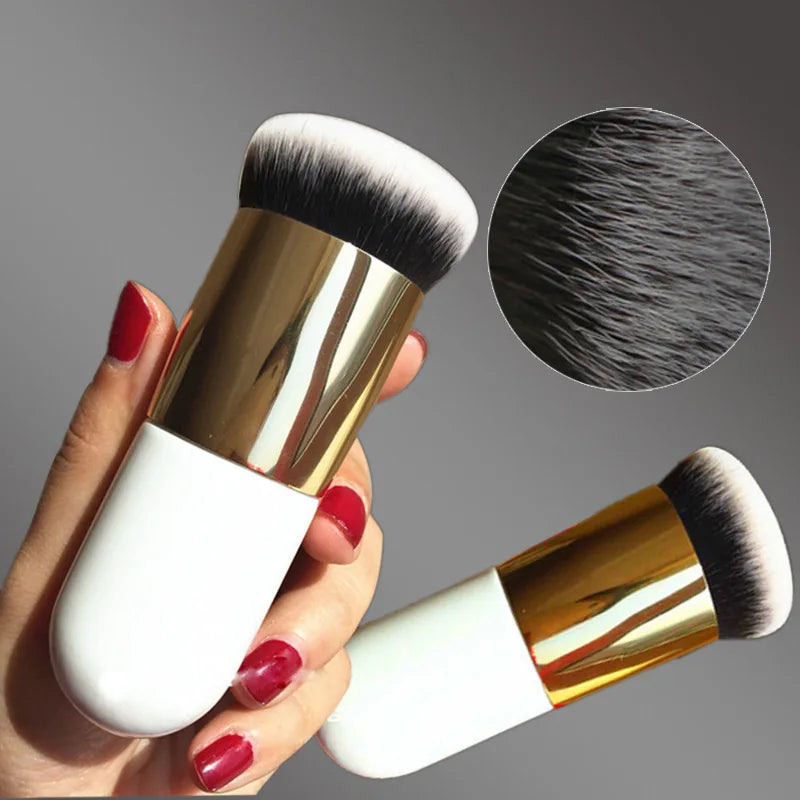 New 2023 Chubby Pier Foundation Brush Flat Cream Makeup Brushes Professional Cosmetic Make-up Brush