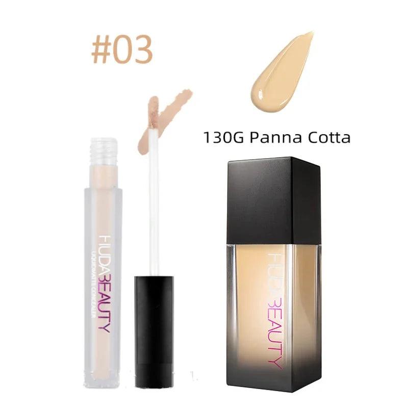 Makeup Foundation Flawless Liquid Matte Concealer Nourishing Long-Lasting Facial Concealed Pores Fine Breathable HUDA Cosmetics - Urbanew