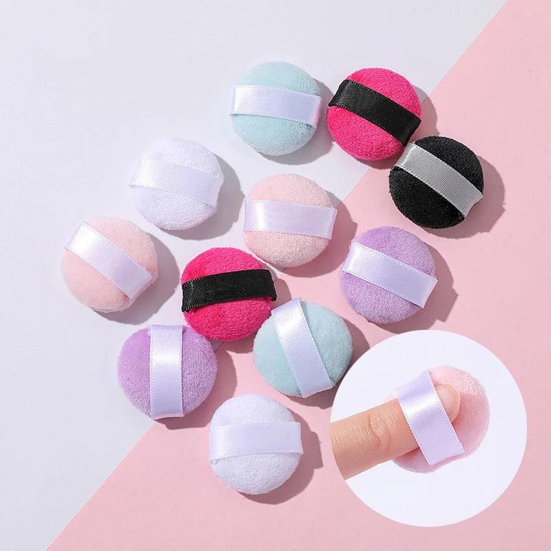 3/4/6Pcs Mini Size Finger Puff Set Professional Cosmetic Cushion Concealer Foundation Detail Makeup Sponge Beauty Tool - Urbanew