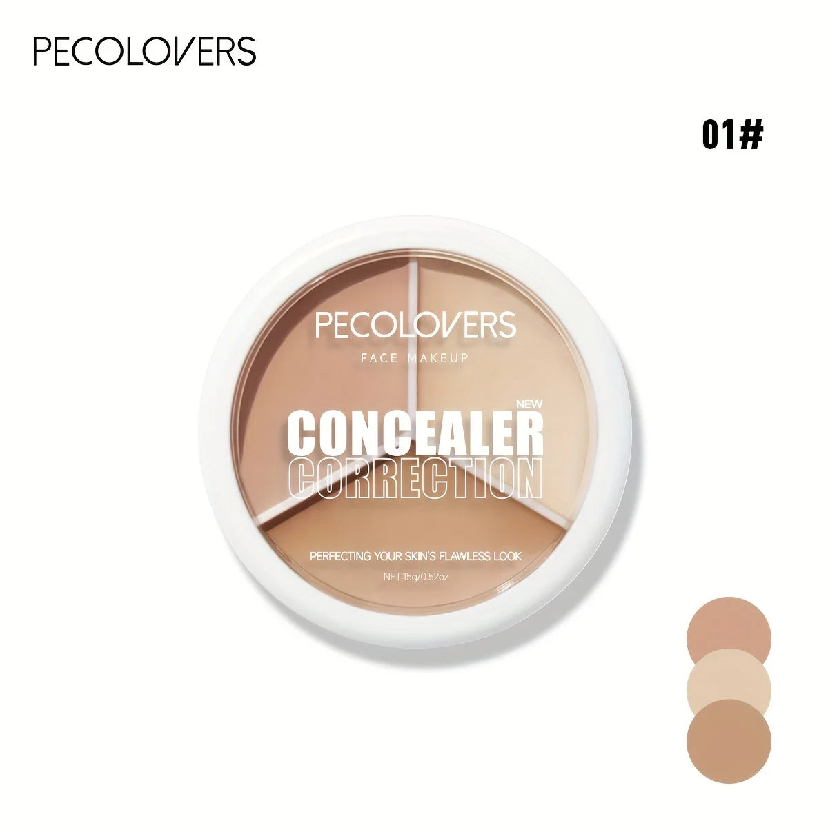 1pc Concealer Palette Cream Waterproof Long Lasting Cover Spots Acne Marks Dark Circles Moisturizing Foundation Face Makeup