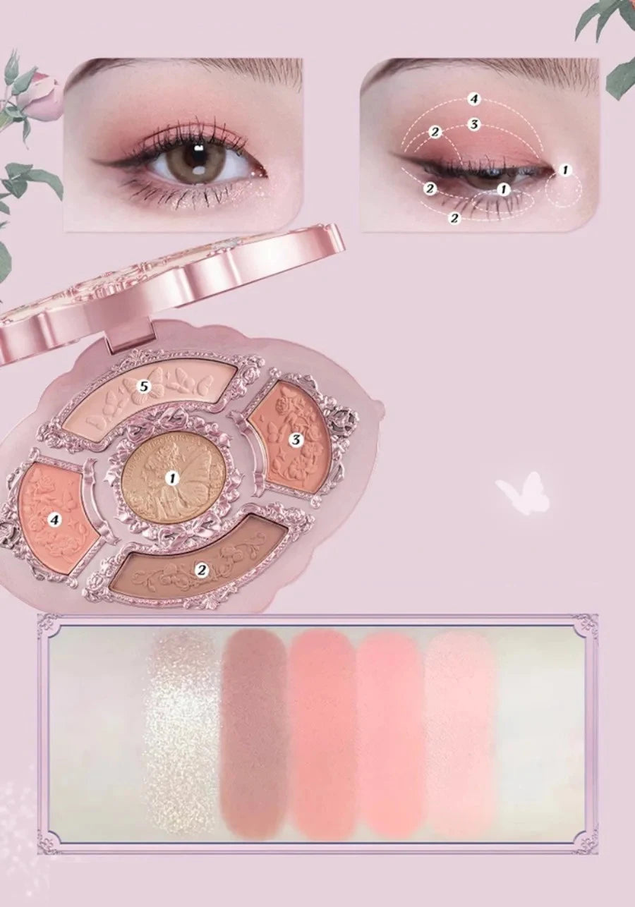 Paleta de Sombras Flower Knows Swan Ballet: Um Espetáculo de Cores para Seus Olhos