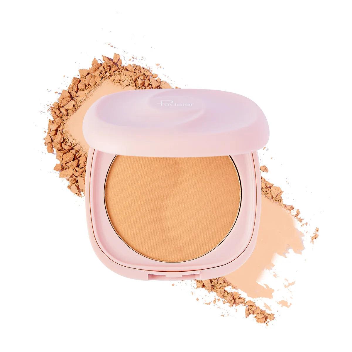 Pudaier Makeup Foundation Fixing Foundation Pressed Powder Loose Powder Make up Waterproof Natural Concealer Oil Control Powder - Urbanew