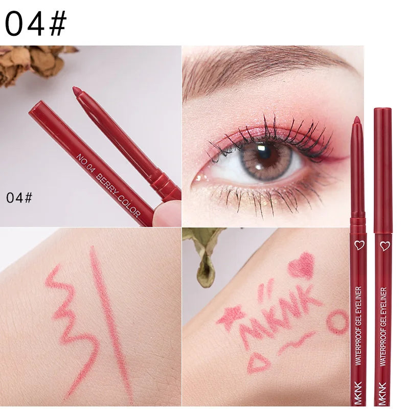 Waterproof Eyeliner Pencil Long-lasting High Quality Professional Makeup Black Brown Purple Eyeliner Pen Easy Wearing Cosmetics