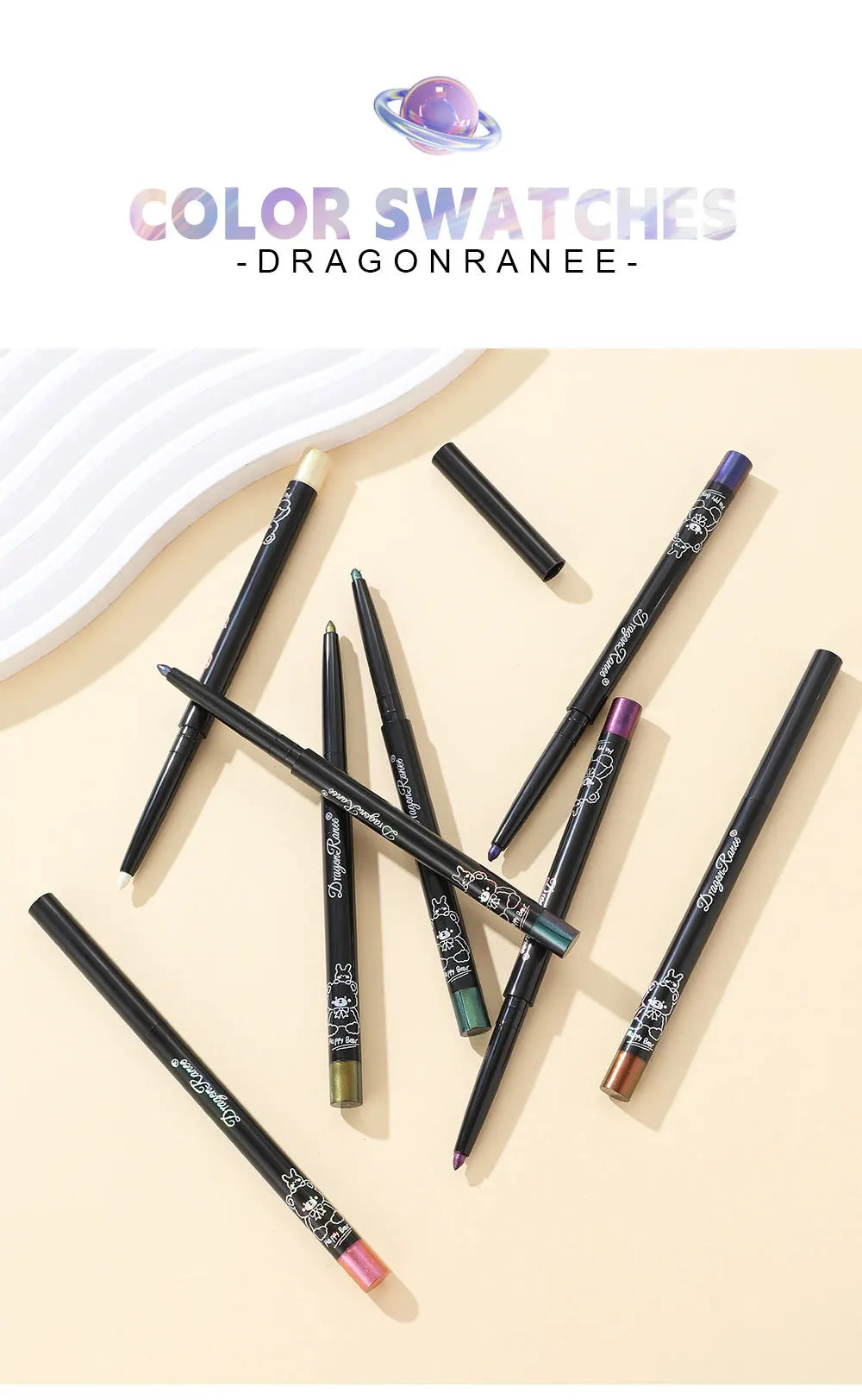 Optical Chameleon Eyeliner Gel Pen Waterproof Sweatproof Eyes Liner Pencil Long-lasting Non-smudge Brightening Eyeshadow Stick