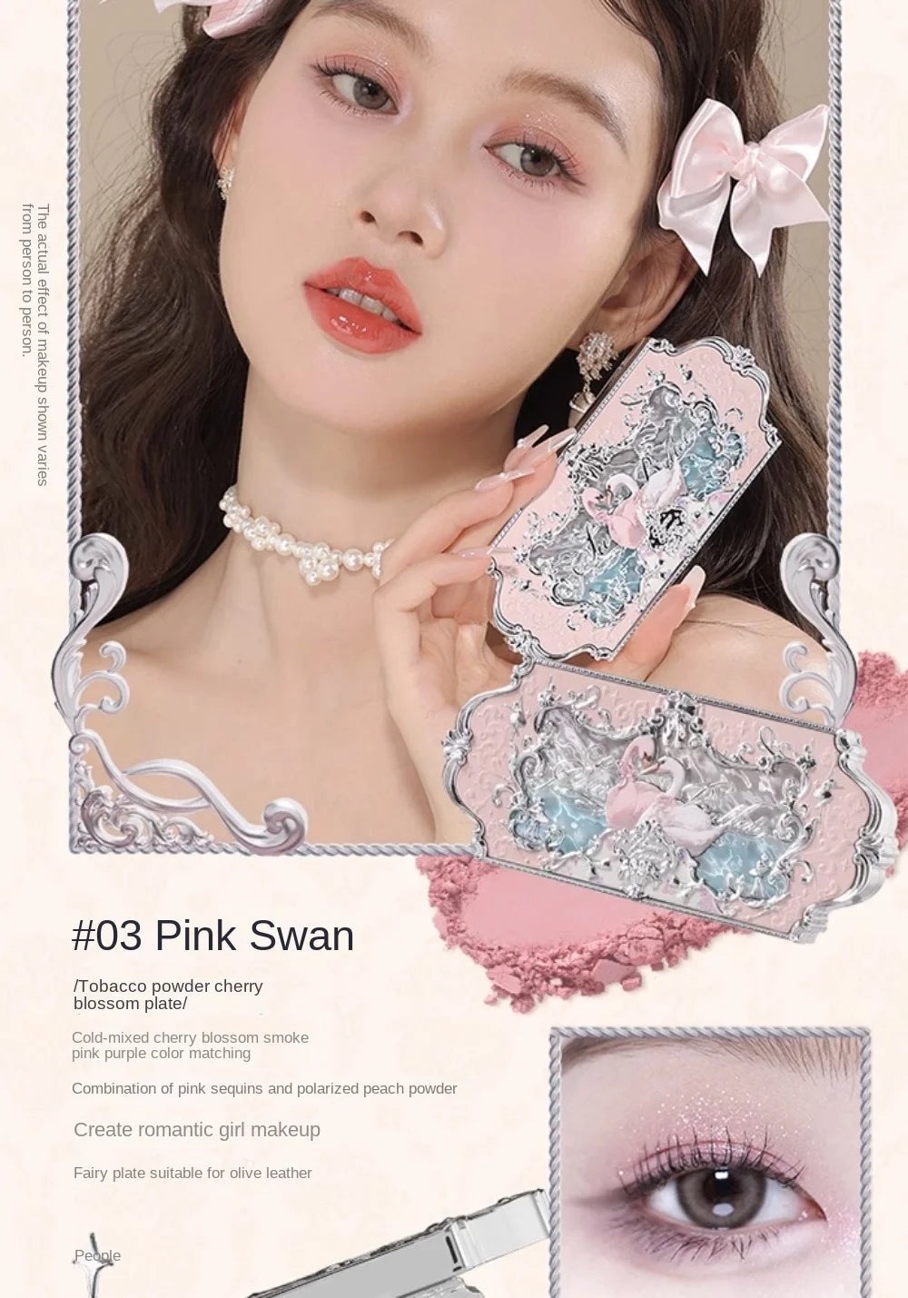 Paleta de Sombras Flower Knows Swan Ballet: Um Espetáculo de Cores para Seus Olhos