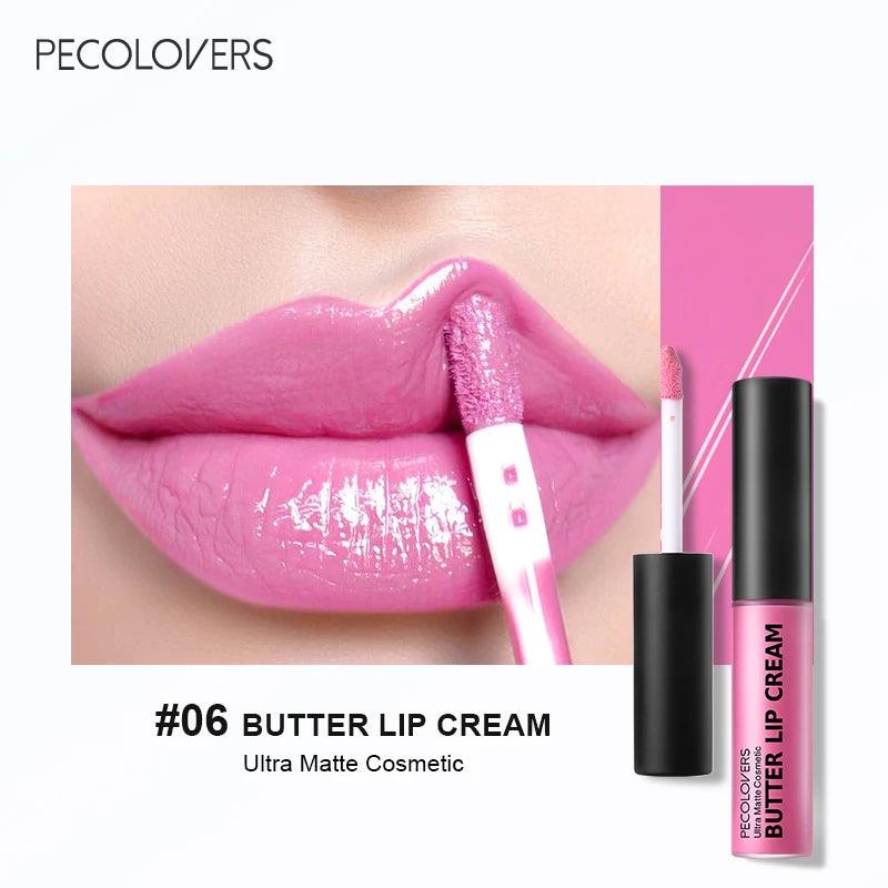 1PC Nude Butter Lipstick Gloss Clear Red Pink Lip Glosses Lip Makeup Non-Stick Cup Long Lasting - Urbanew