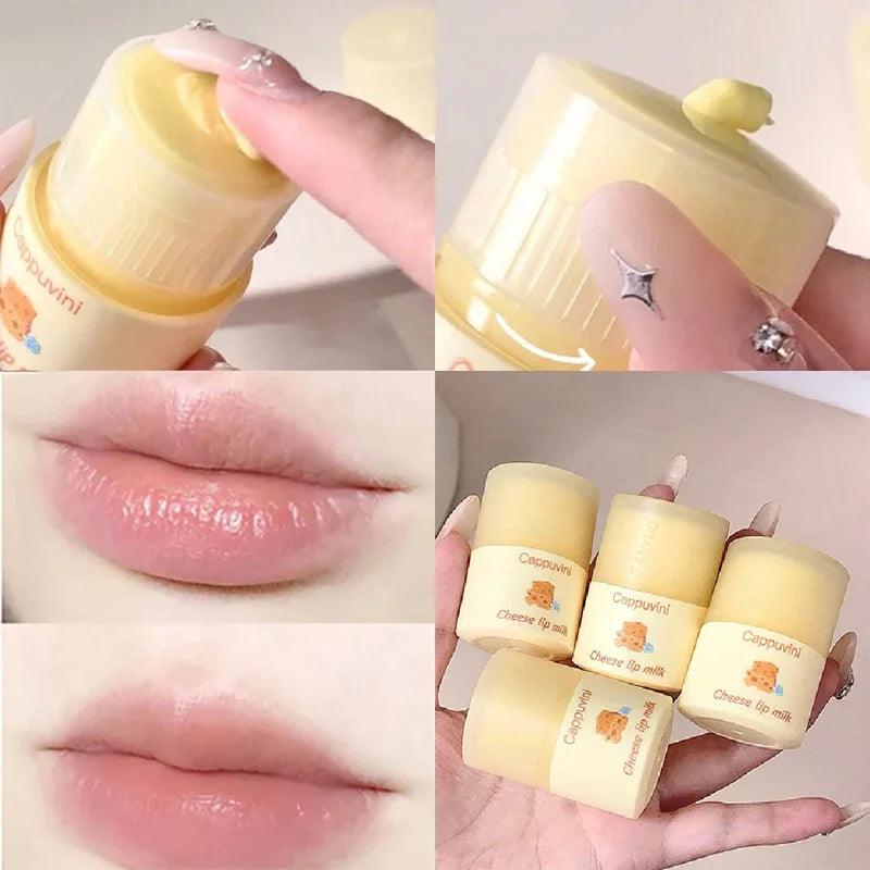 Moisturizing Lip Cream Rotatable Paste Repair Lip Lines Long-lasting Moisture Hydrating Makeup Base Lip Balm Care Treatment 12g - Urbanew