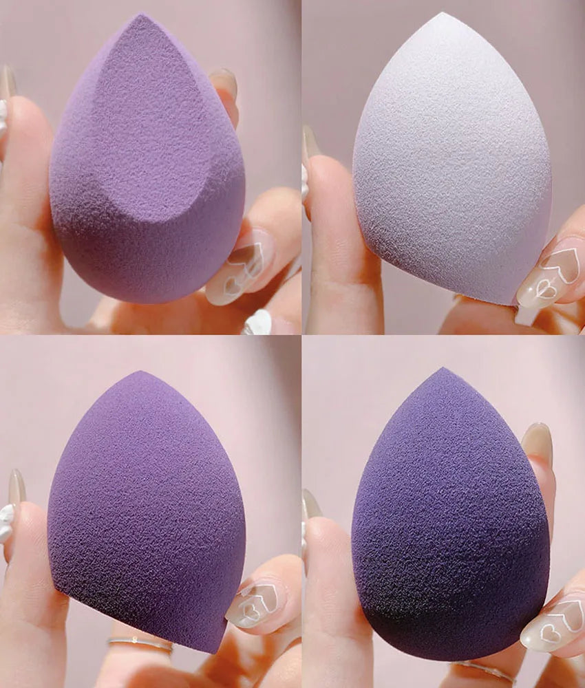 4pc/8pc Soft Makeup Sponge Dry Wet Dual Use Cosmetic Puff Foundation Concealer Highlight Blender Make Up Beauty Tool Accessories