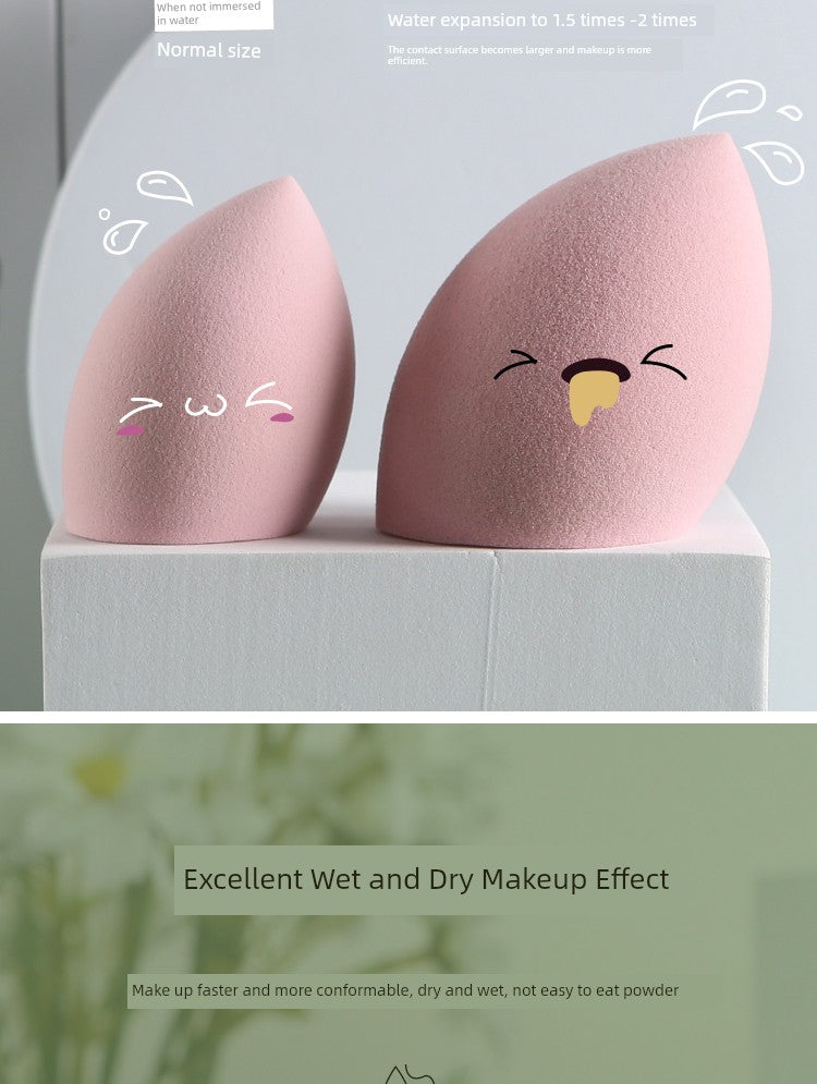 Wet and Dry Sponge Gourd Powder Puff Soft Cosmetic Egg