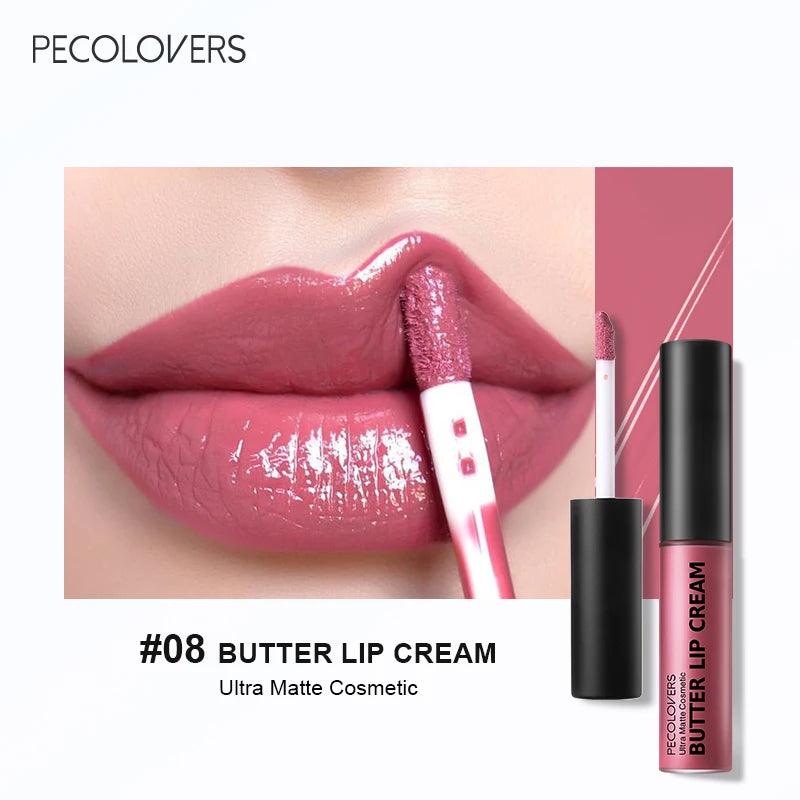 1PC Nude Butter Lipstick Gloss Clear Red Pink Lip Glosses Lip Makeup Non-Stick Cup Long Lasting - Urbanew