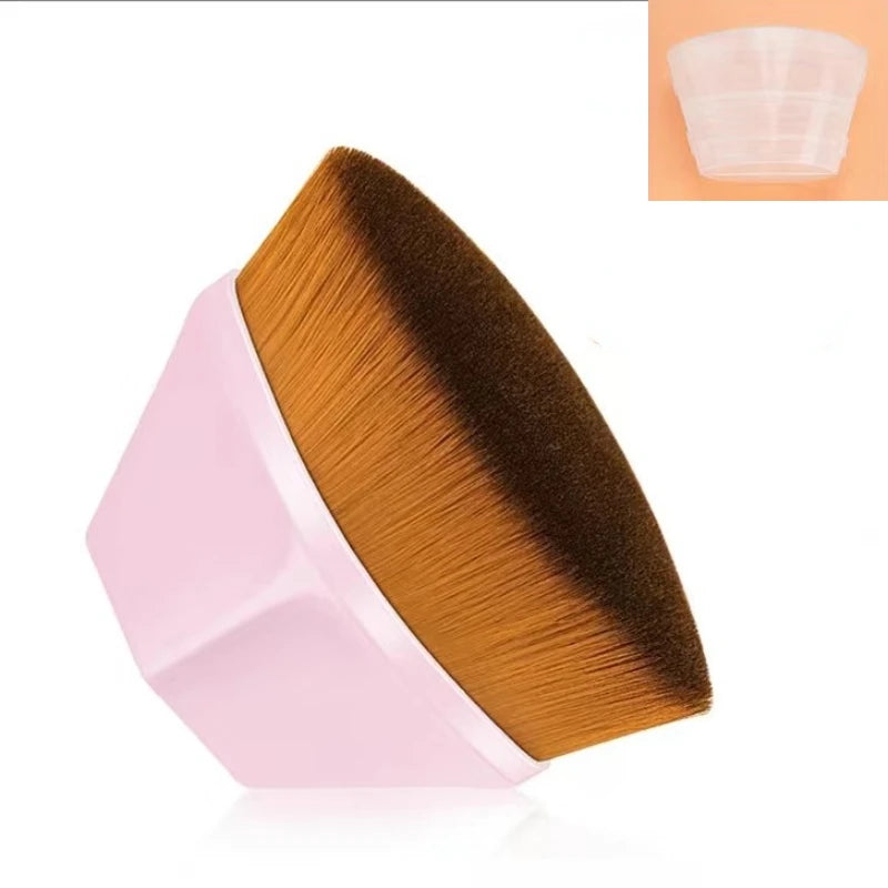 Flawless Finish Foundation Brush - Hexagonal Design for Effortless Blending