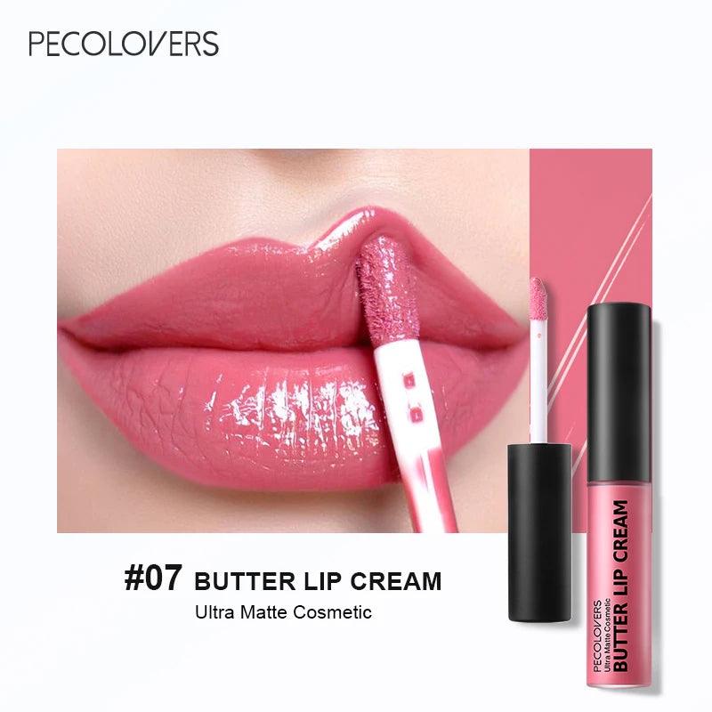 1PC Nude Butter Lipstick Gloss Clear Red Pink Lip Glosses Lip Makeup Non-Stick Cup Long Lasting - Urbanew