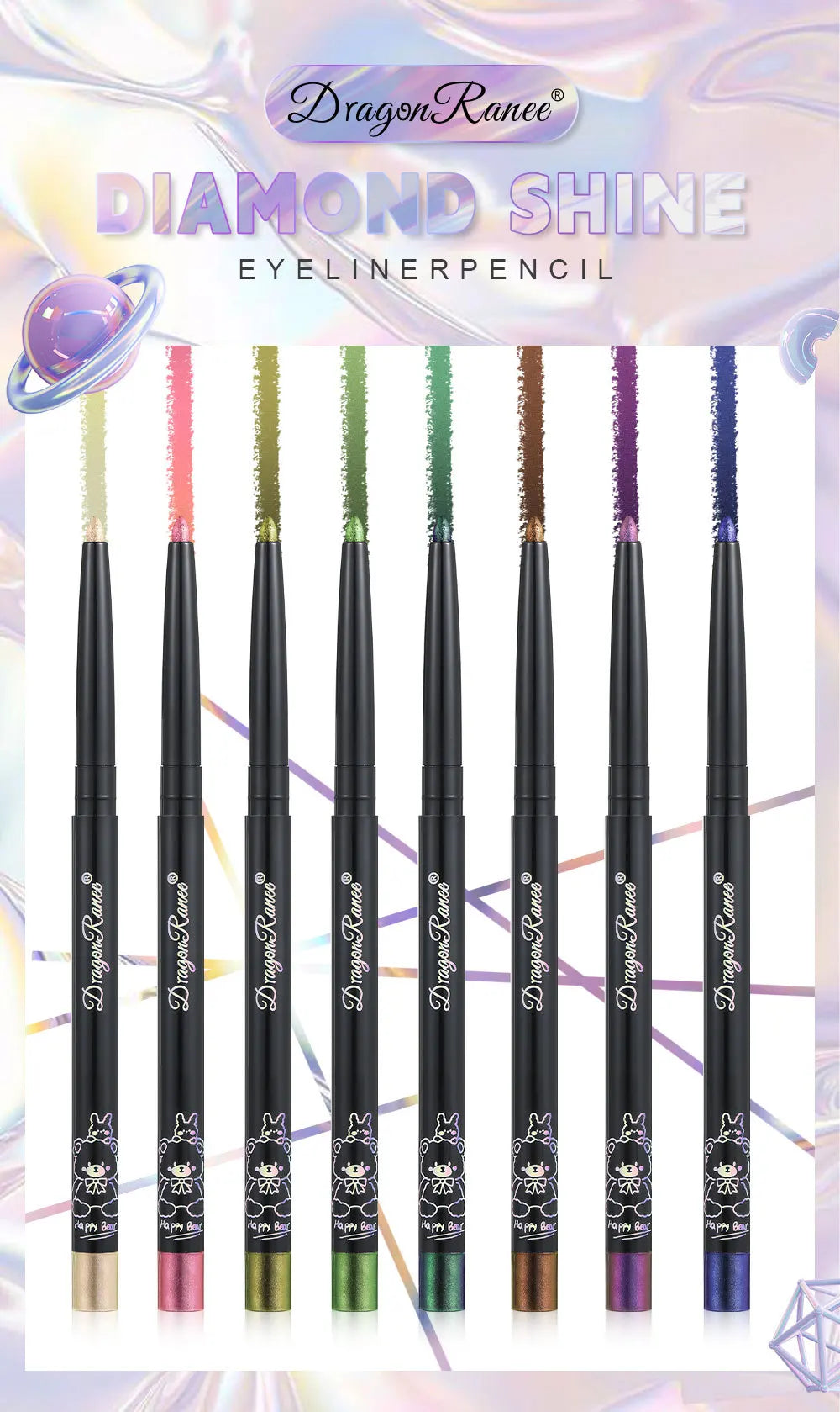 Optical Chameleon Eyeliner Gel Pen Waterproof Sweatproof Eyes Liner Pencil Long-lasting Non-smudge Brightening Eyeshadow Stick