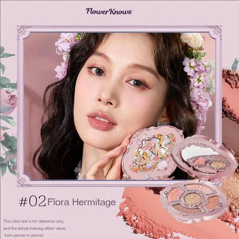 Paleta de Sombras Flower Knows Swan Ballet: Um Espetáculo de Cores para Seus Olhos