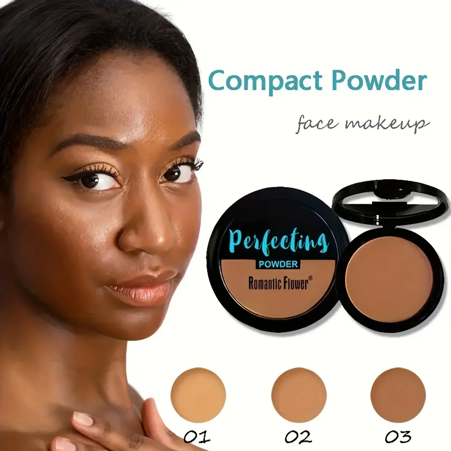 3 Color Dark Powder Bronze Powder Dark Skin Foundation Oil Control Concealer Brighten The Face Create 3 Dimensional Makeup