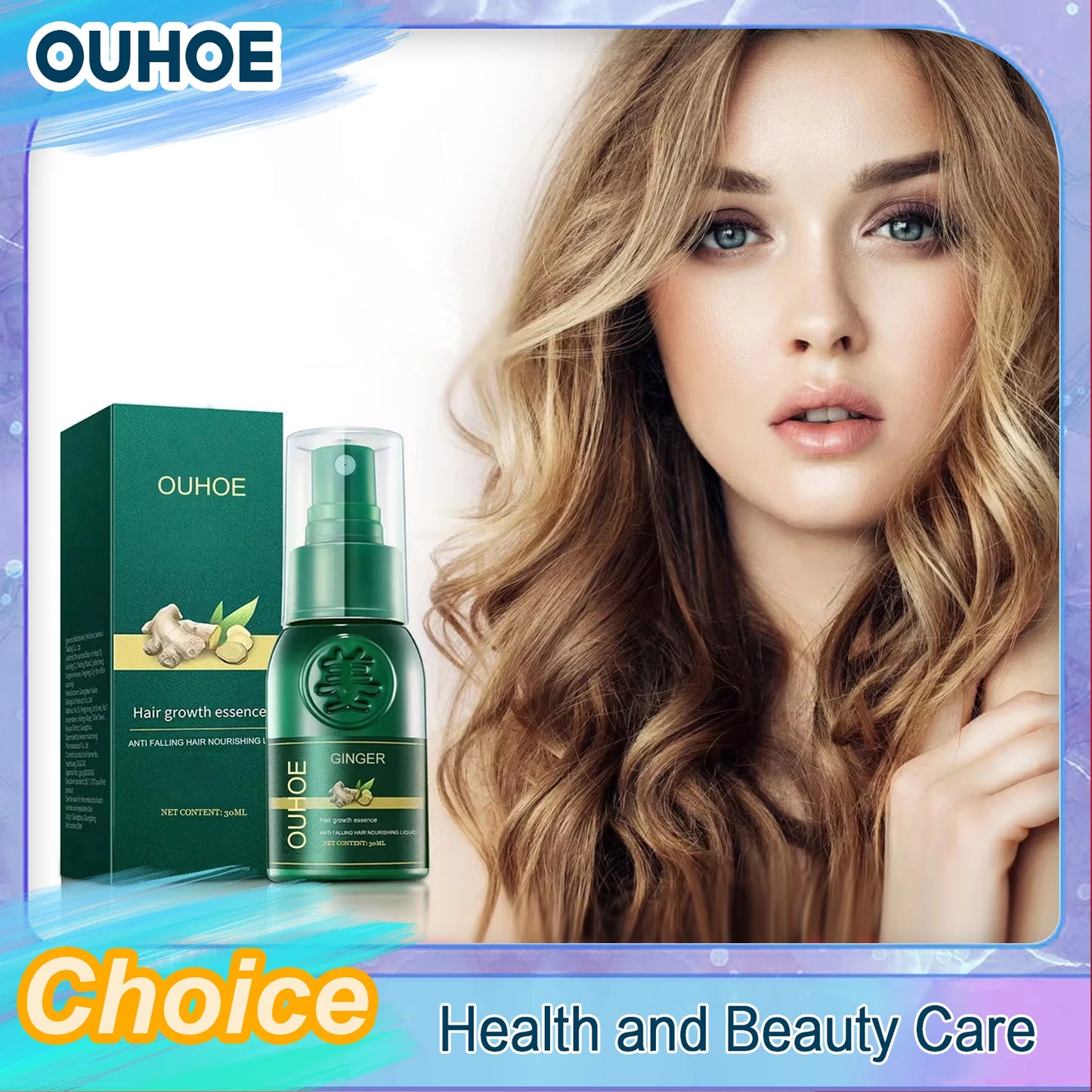 OUHOE Hair Growth Serum - Revitalize Thinning Hair & Promote Healthy Growth (30ml)