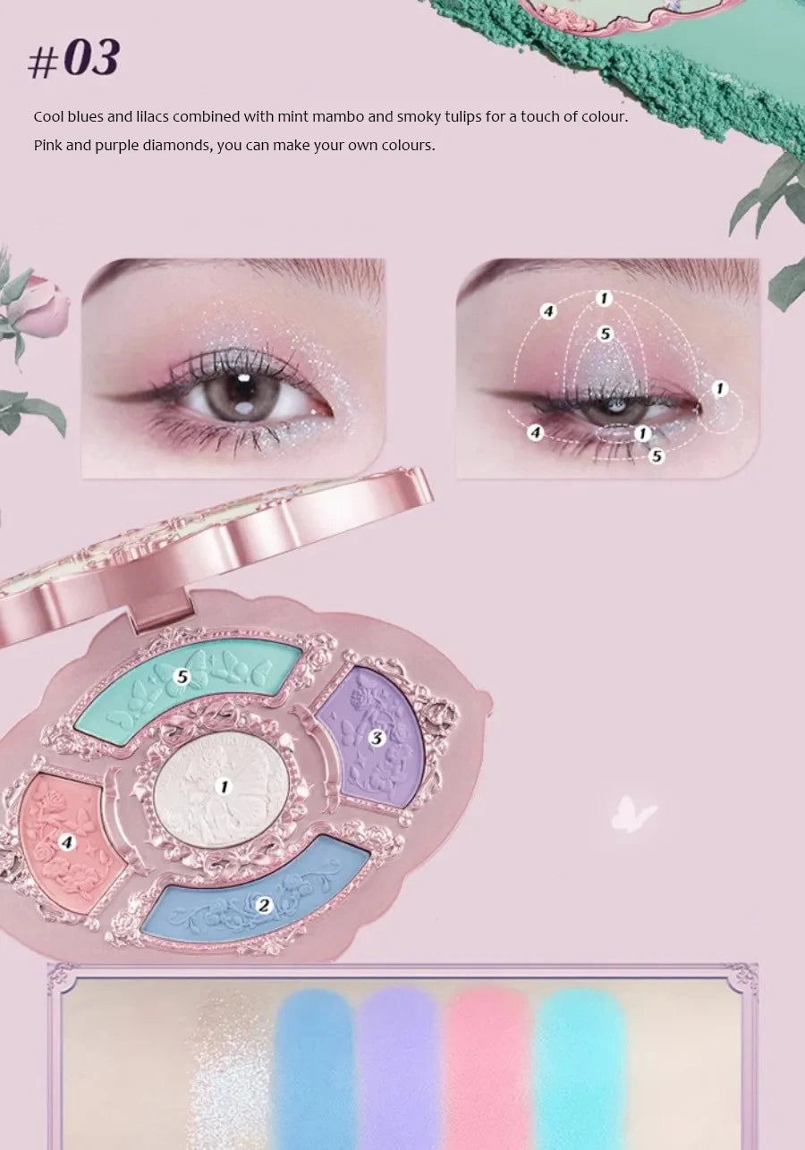 Paleta de Sombras Flower Knows Swan Ballet: Um Espetáculo de Cores para Seus Olhos