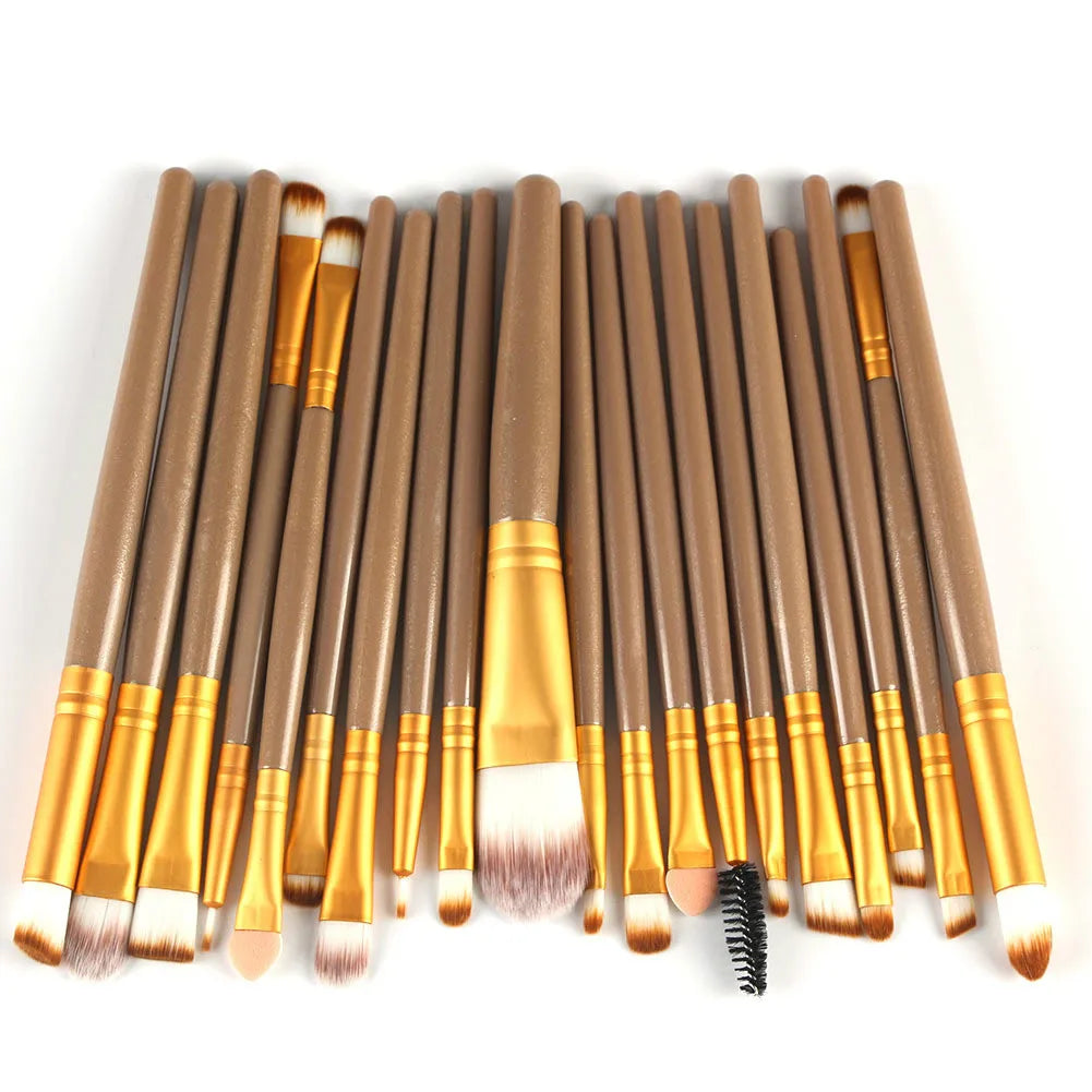 Professional Makeup Brush Set - Soft Synthetic Bristles & Flawless Application - 20-Pieces