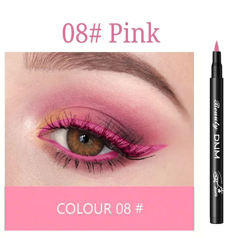 Makeup 12 Color Eyeliner Liquid Waterproof Easy To Wear Make Up Matte Eye Liner Blue Red Green White Gold Brown Eyleliner