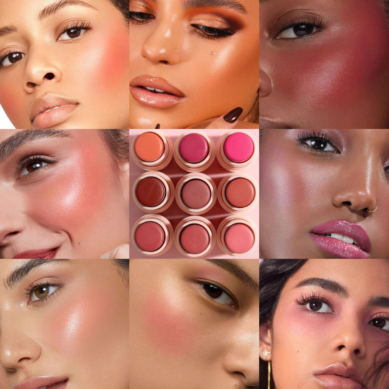 HECI BEAUTY Blush Cremoso Multifuncional: Realce Sua Beleza Natural com um Toque de Cor Radiante