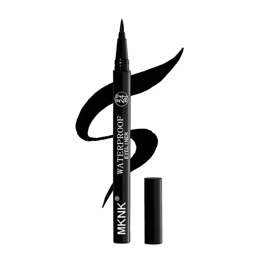 3pcs Waterproof Black Eyeliner Pencils-Smudge-Proof Long-Lasting &Beginner-Friendly Wooden Eyebrow Liner Pen Makeup Combined