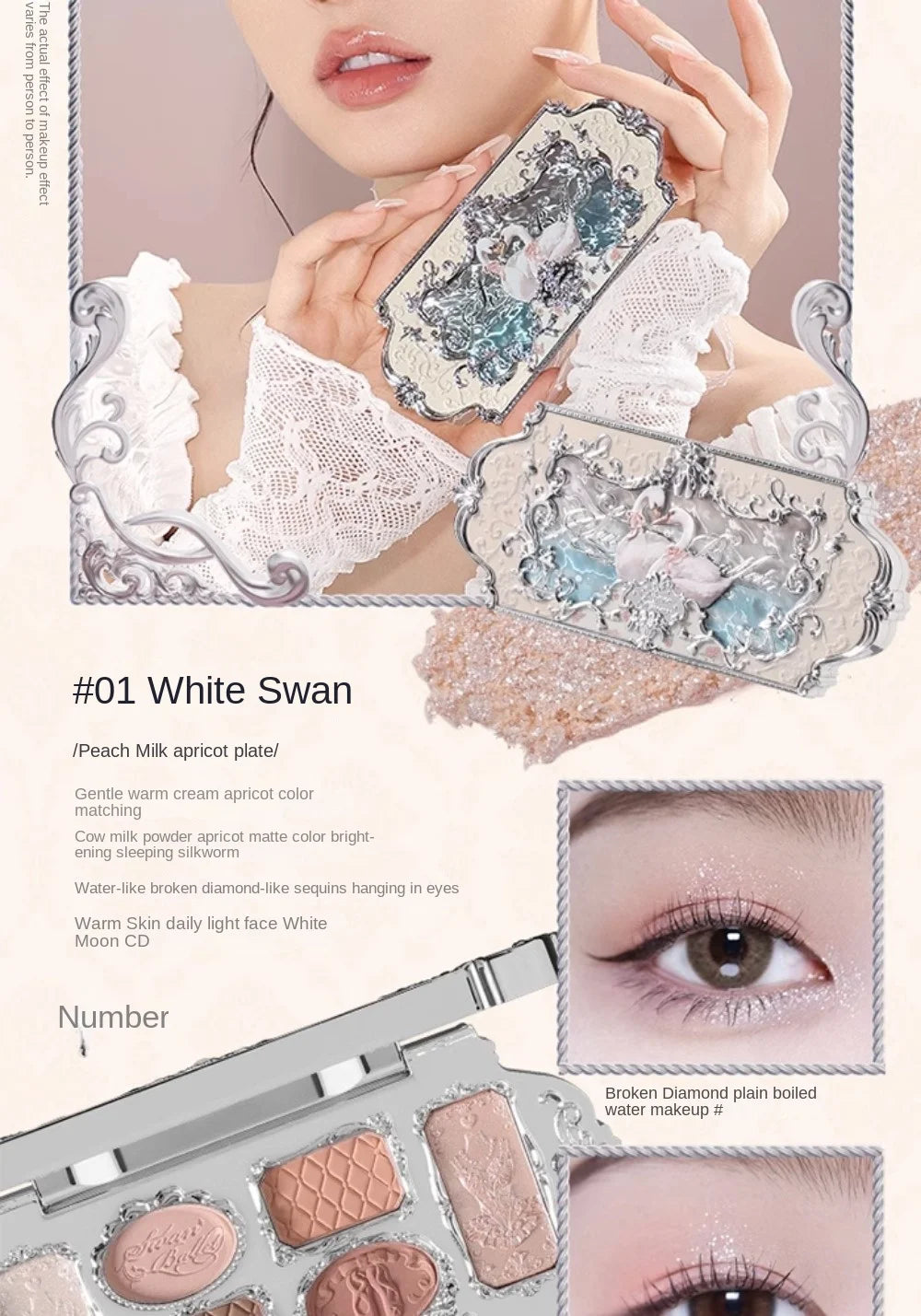 Paleta de Sombras Flower Knows Swan Ballet: Um Espetáculo de Cores para Seus Olhos