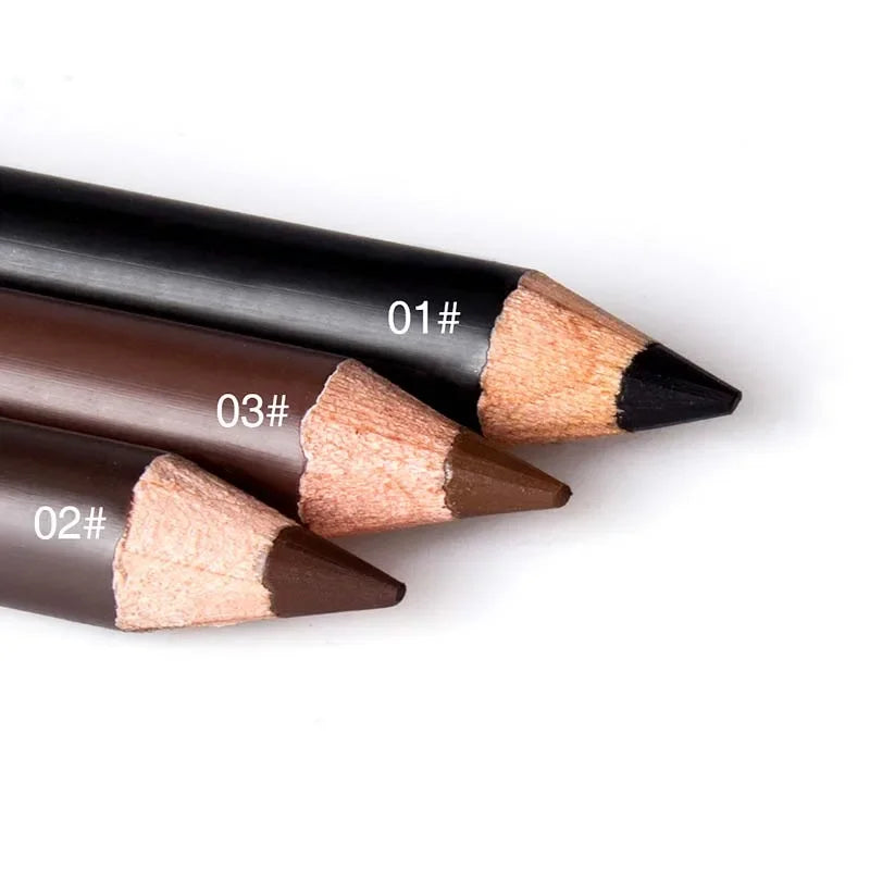 1Pcs Eye Brow Cosmetics Waterproof Long Lasting Easy to Wear Pigment Black Coffee Brown Cheap Eyebrow Eyeliner Makeup Pencil