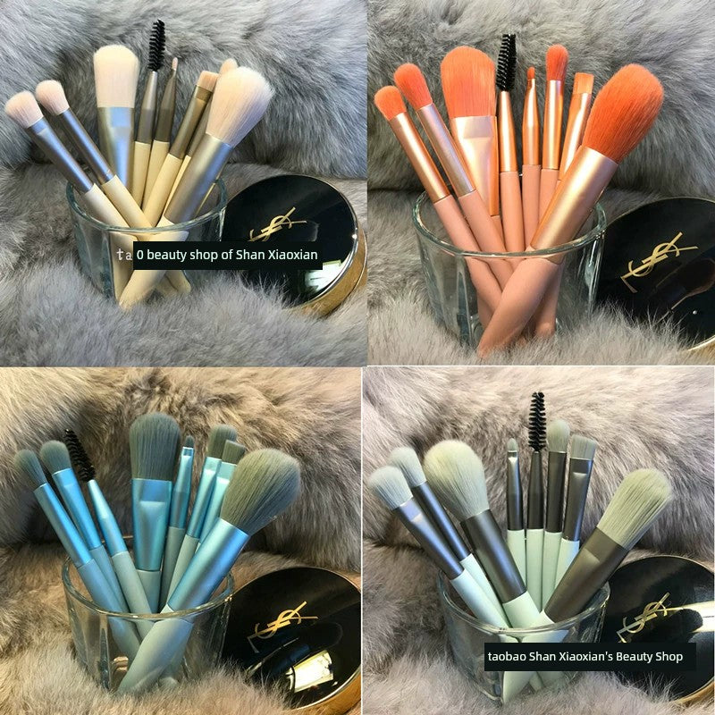 Beginner Portable Short Super Soft Makeup Brush Suit