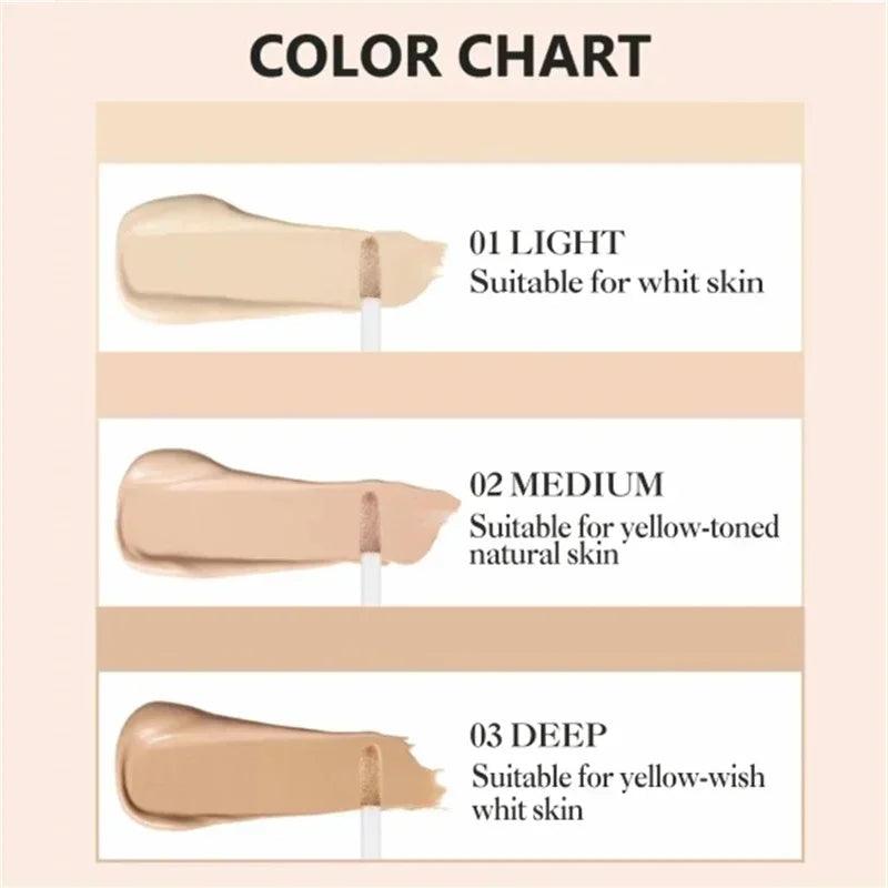 12ml Matte Makeup Foundation Cream For Face Professional Concealing Eye Dark Circle Liquid Long-lasting Corrector Cream Cosmetic - Urbanew