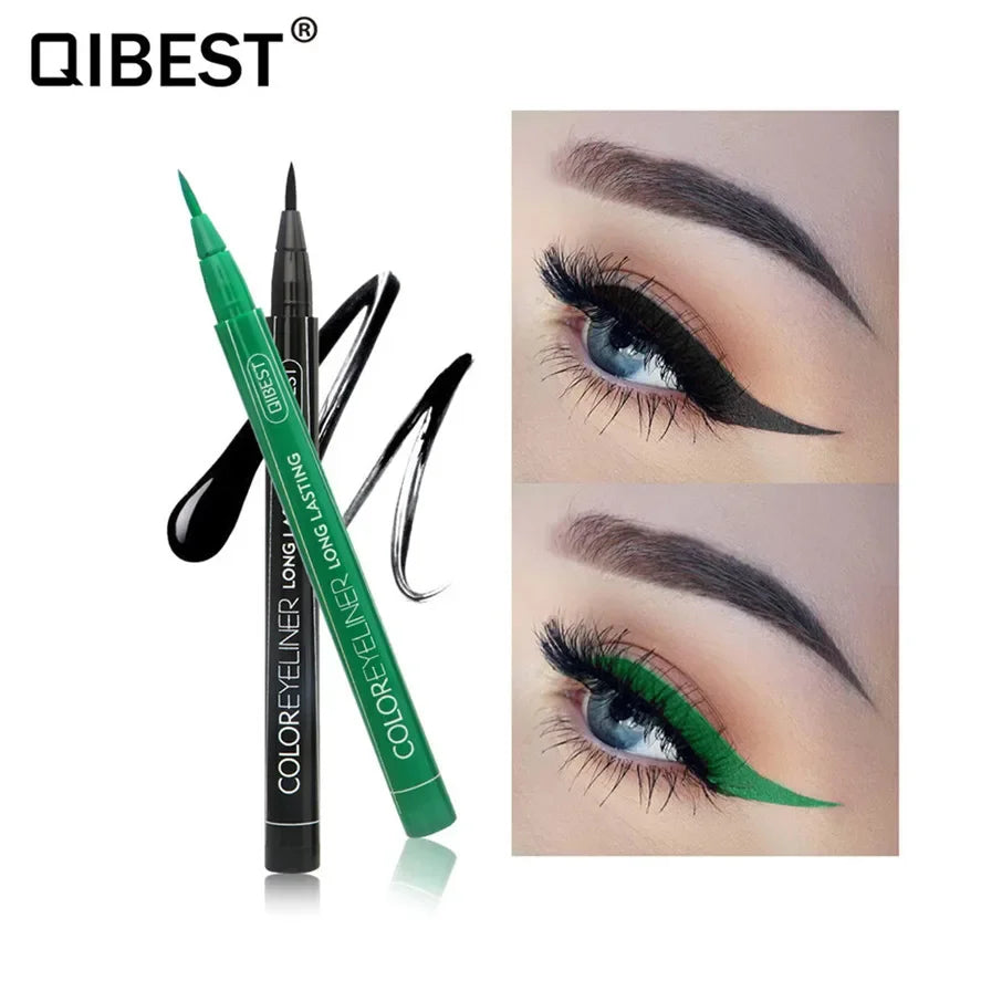 Makeup 12 Color Eyeliner Liquid Waterproof Easy To Wear Make Up Matte Eye Liner Blue Red Green White Gold Brown Eyleliner