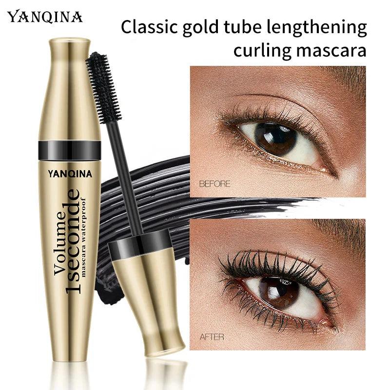 3D Fiber Mascara Long Black Waterproof Black Mascara Volume Curling Eyelash Extension Makeup Cosmetic Mascara Liquid - Urbanew